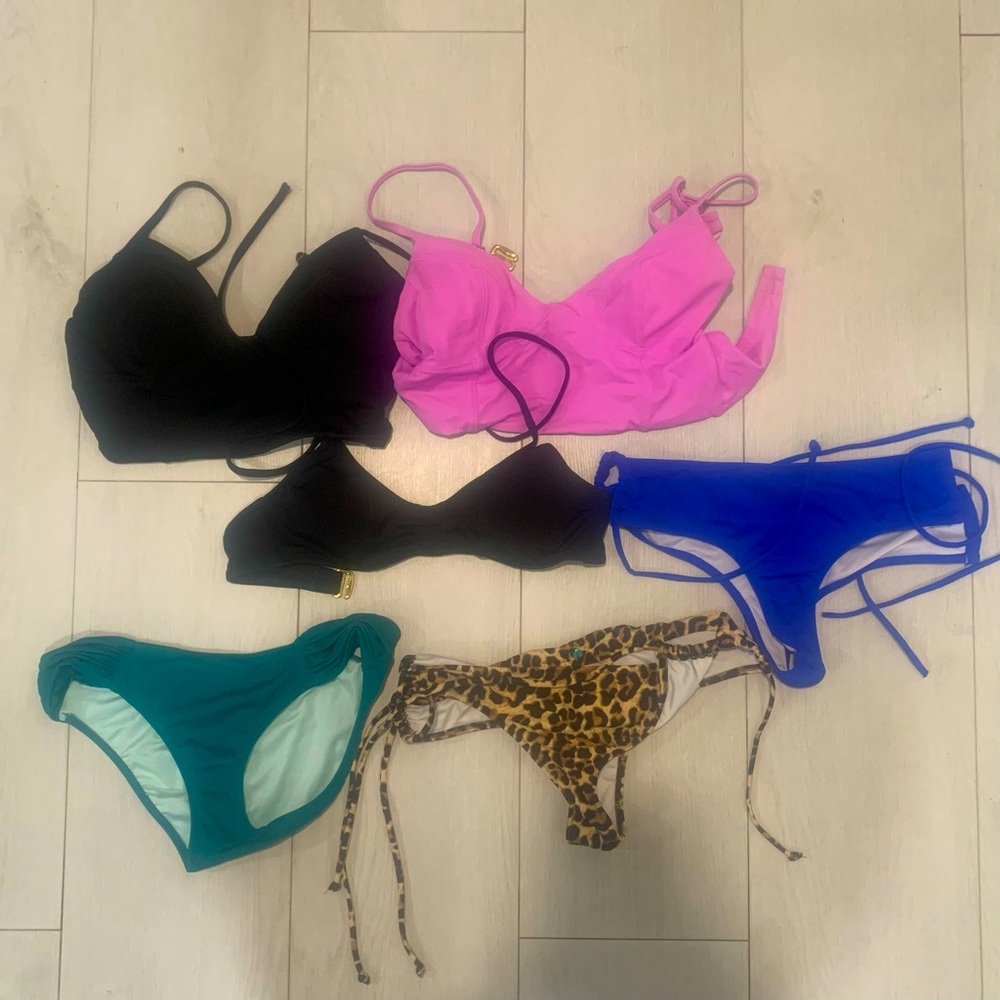 bundle of 2010s victoria’s secret and PINK swim peices.